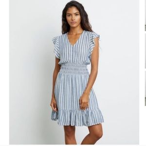 Rails Tara Echo Striped Dress Blue Size XS